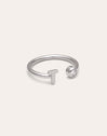 Anello Personalizzato Letter Spark Acciaio