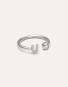 Anello Personalizzato Letter Spark Acciaio