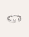 Anello Personalizzato Letter Spark Acciaio