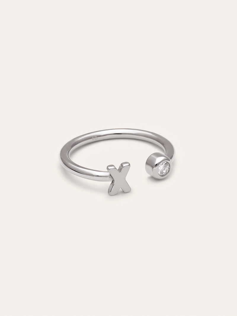 Anello Personalizzato Letter Spark Acciaio