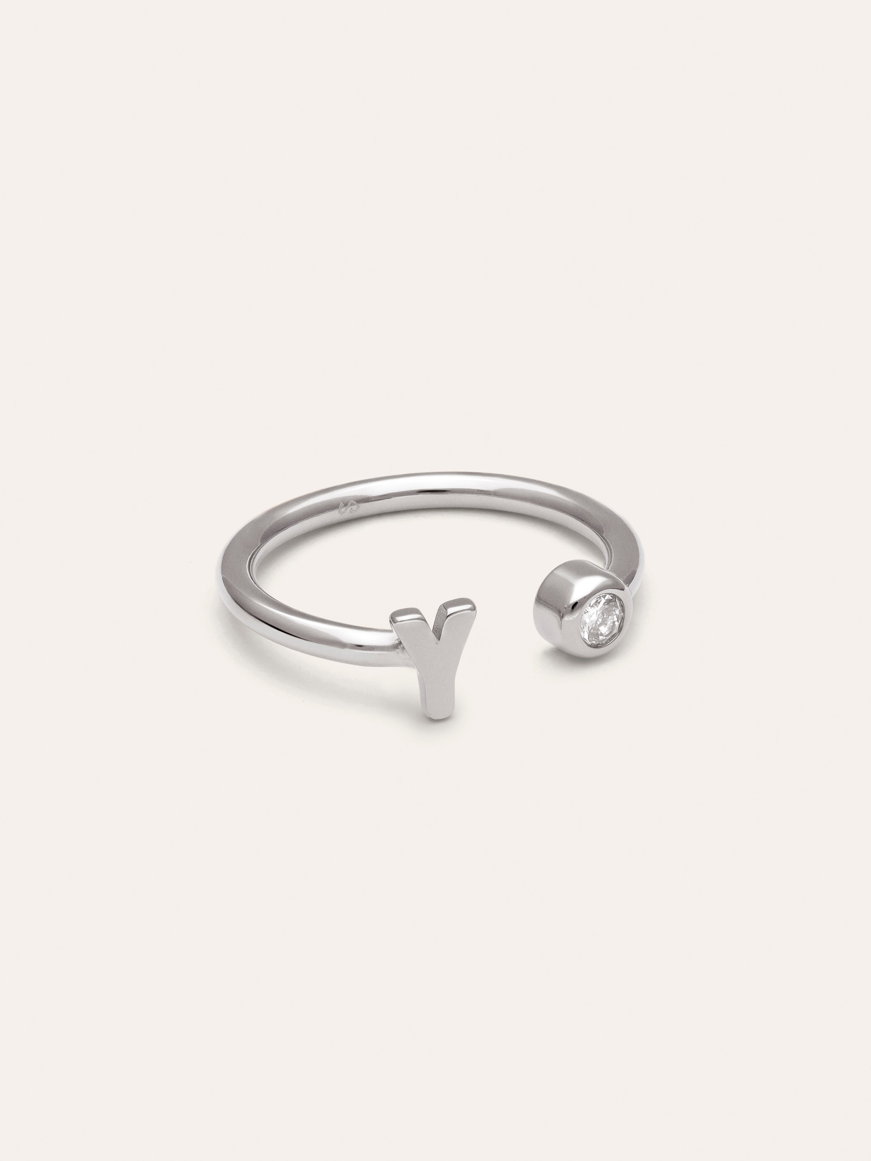 Anello Personalizzato Letter Spark Acciaio