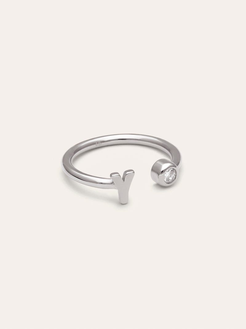 Anello Personalizzato Letter Spark Acciaio
