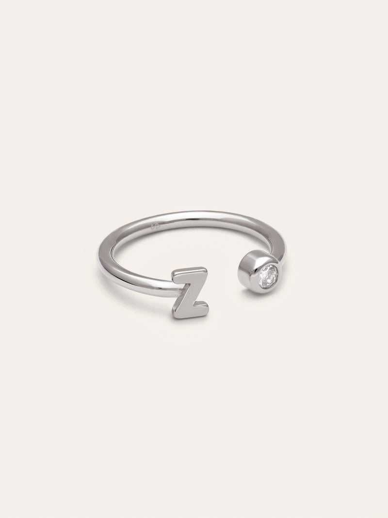 Anello Personalizzato Letter Spark Acciaio