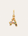 Charm Personalizado Inicial Organic Colors Banho de Ouro