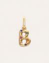 Charm Personalizado Inicial Organic Colors Banho de Ouro