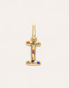 Charm Personalizado Inicial Organic Colors Banho de Ouro