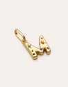 Charm Personalizado Inicial Organic Colors Banho de Ouro