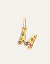 Charm Personalizado Inicial Organic Colors Banho de Ouro