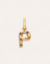Charm Personalizado Inicial Organic Colors Banho de Ouro