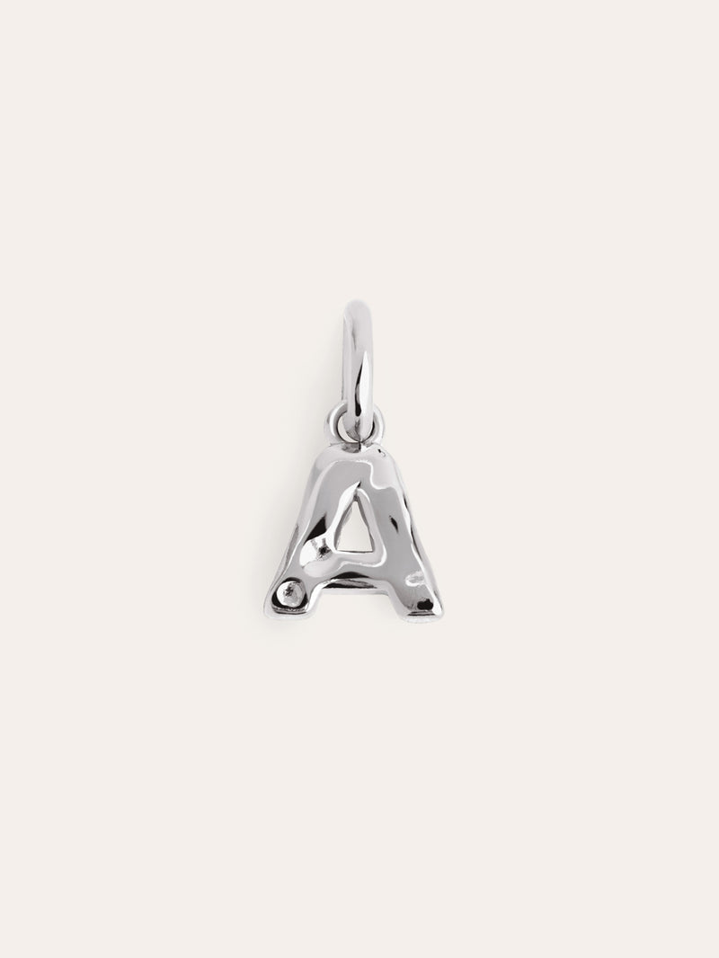 Charm Letter Organic Prata