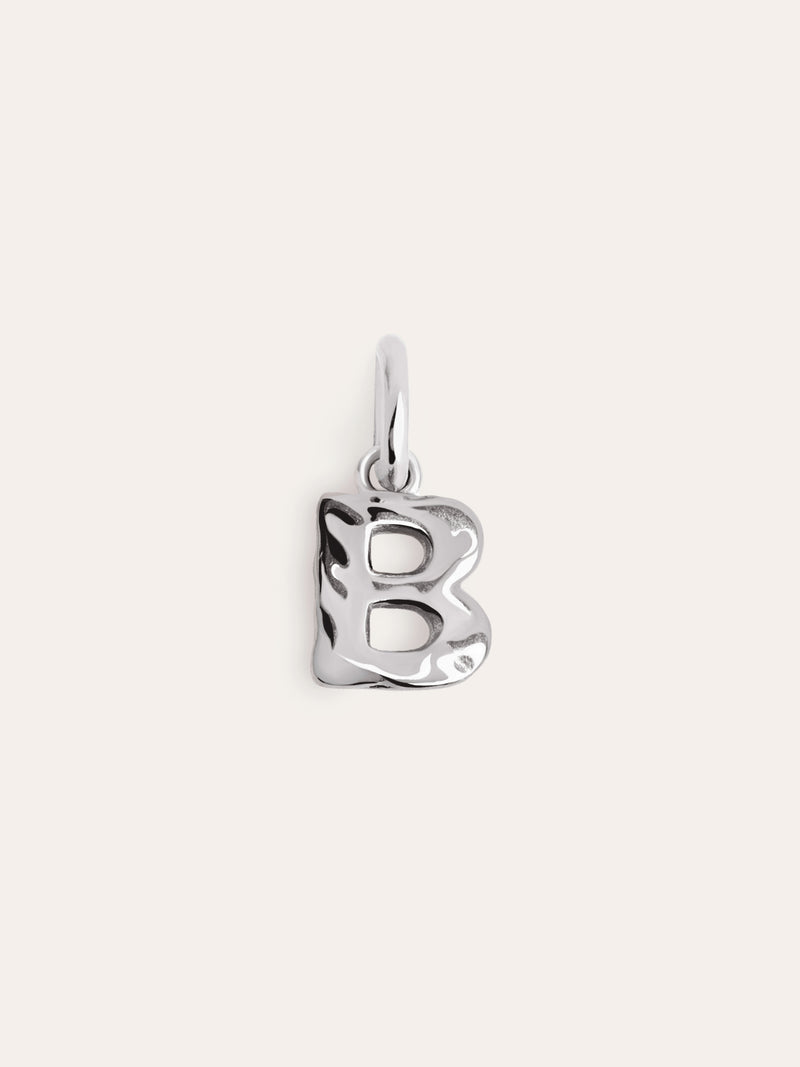 Charm Letter Organic Prata