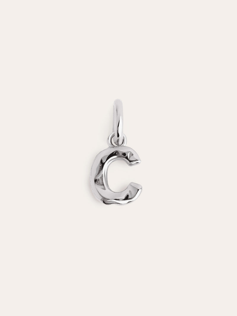 Charm Letter Organic Prata