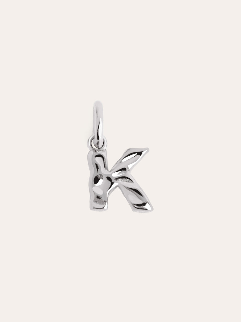 Charm Letter Organic Prata