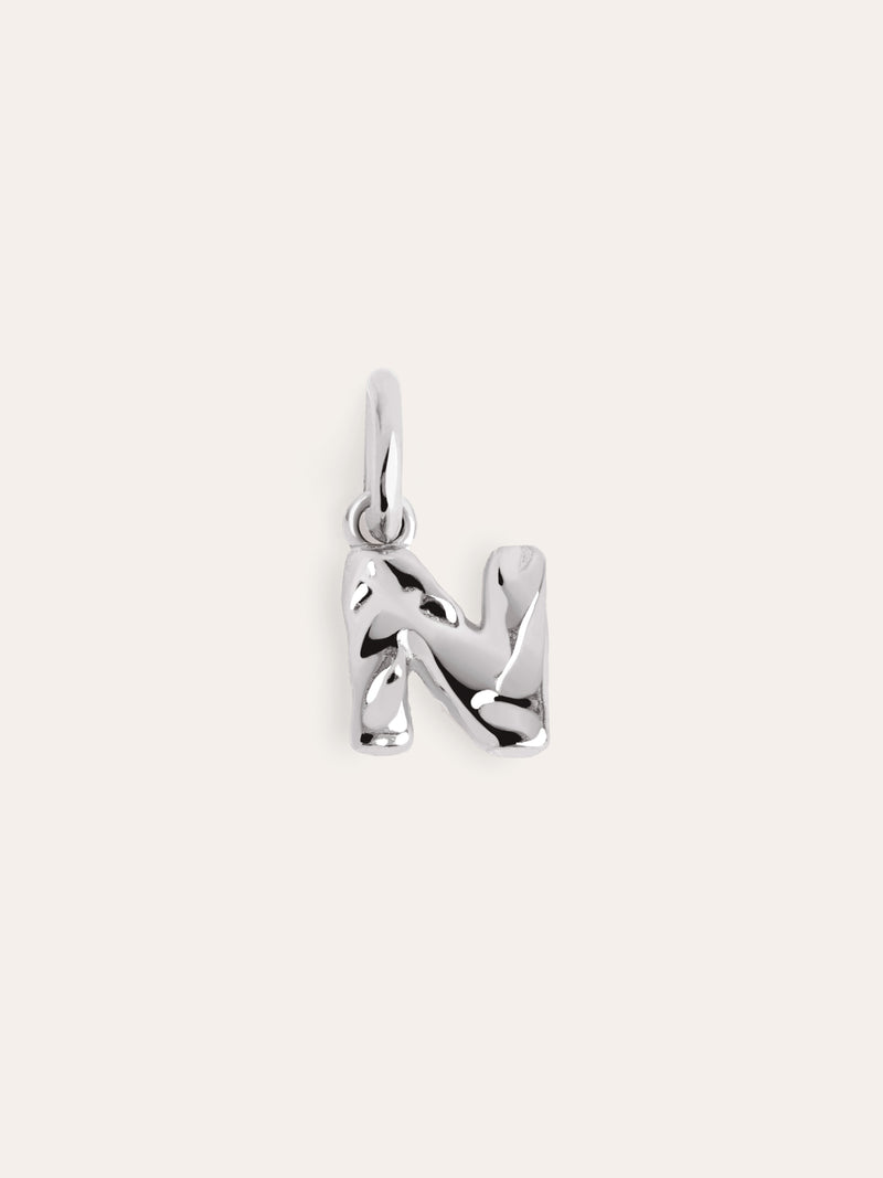 Charm Letter Organic Prata