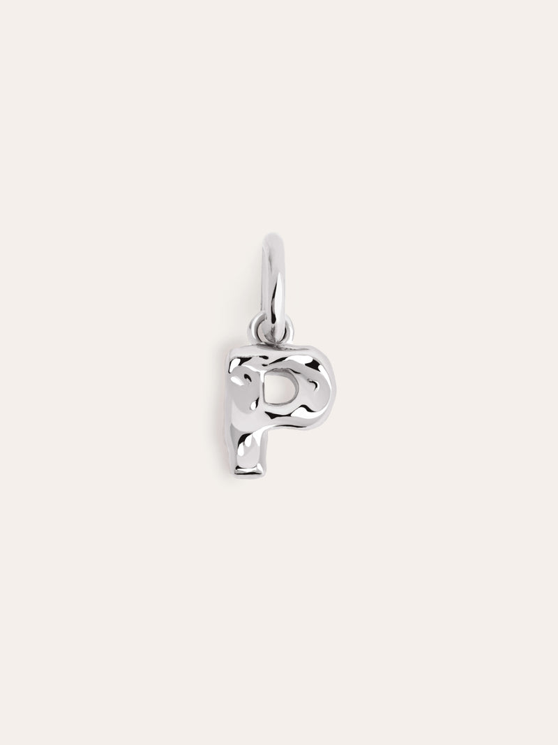 Charm Letter Organic Prata