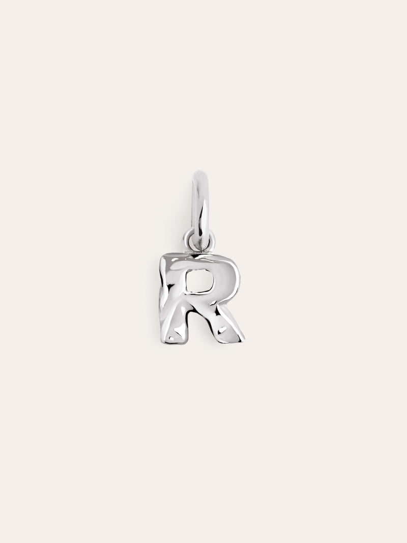 Charm Letter Organic Prata