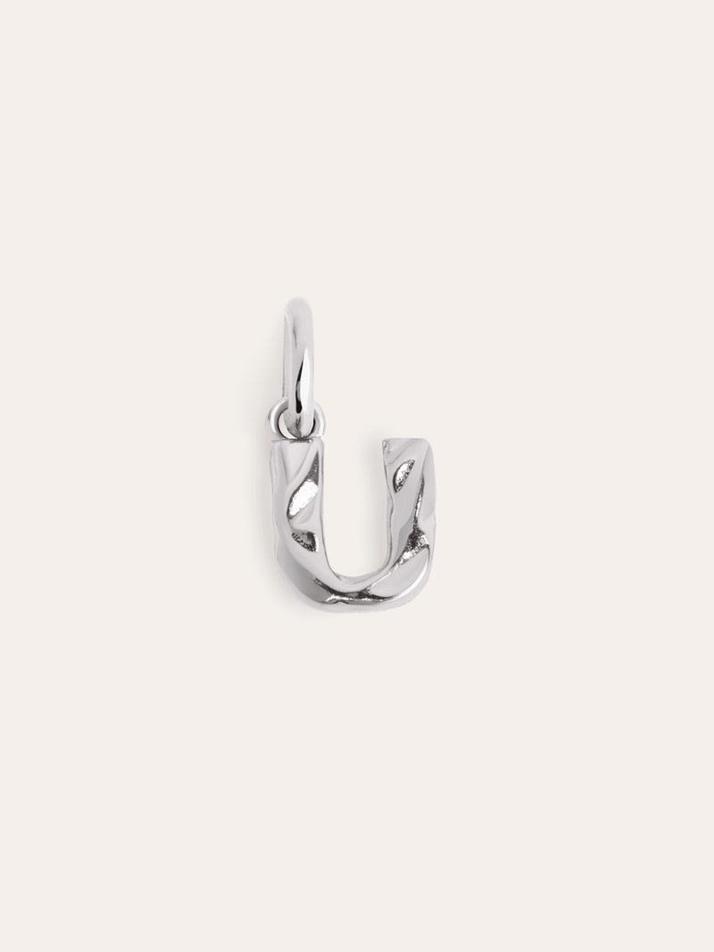 Charm Letter Organic Prata