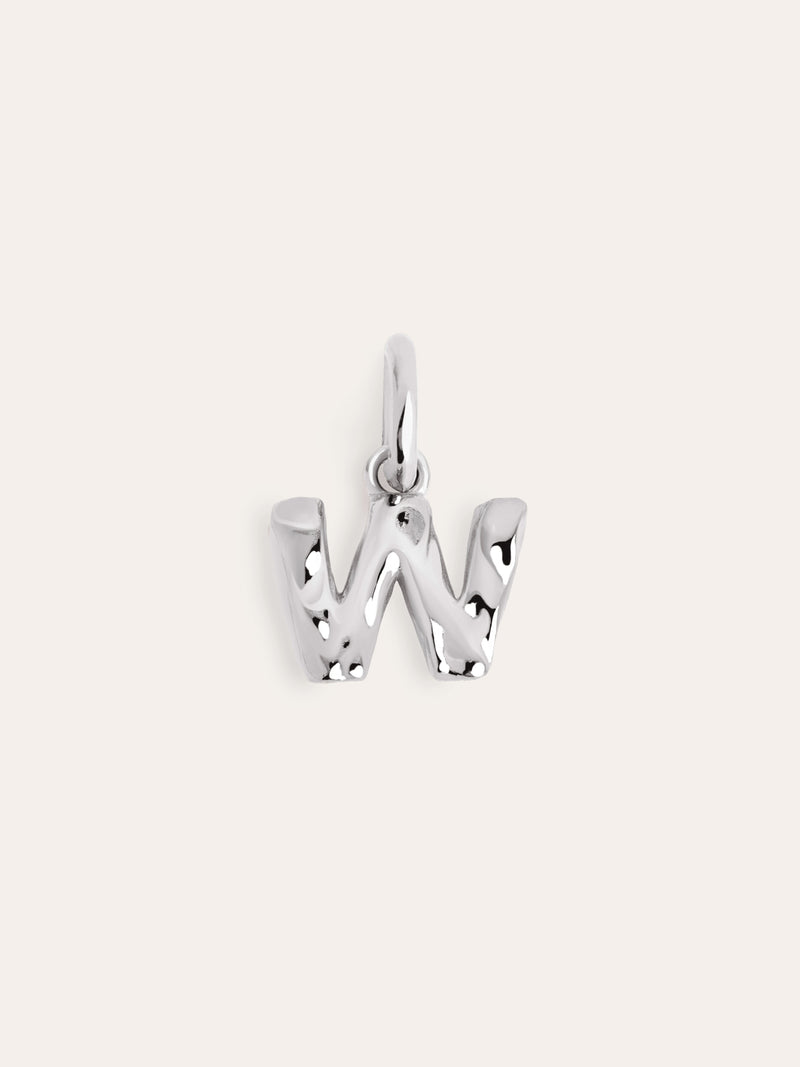 Charm Letter Organic Prata