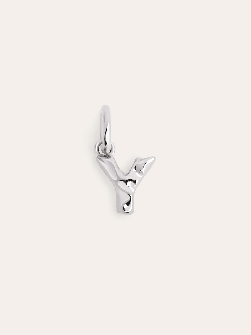 Charm Letter Organic Prata