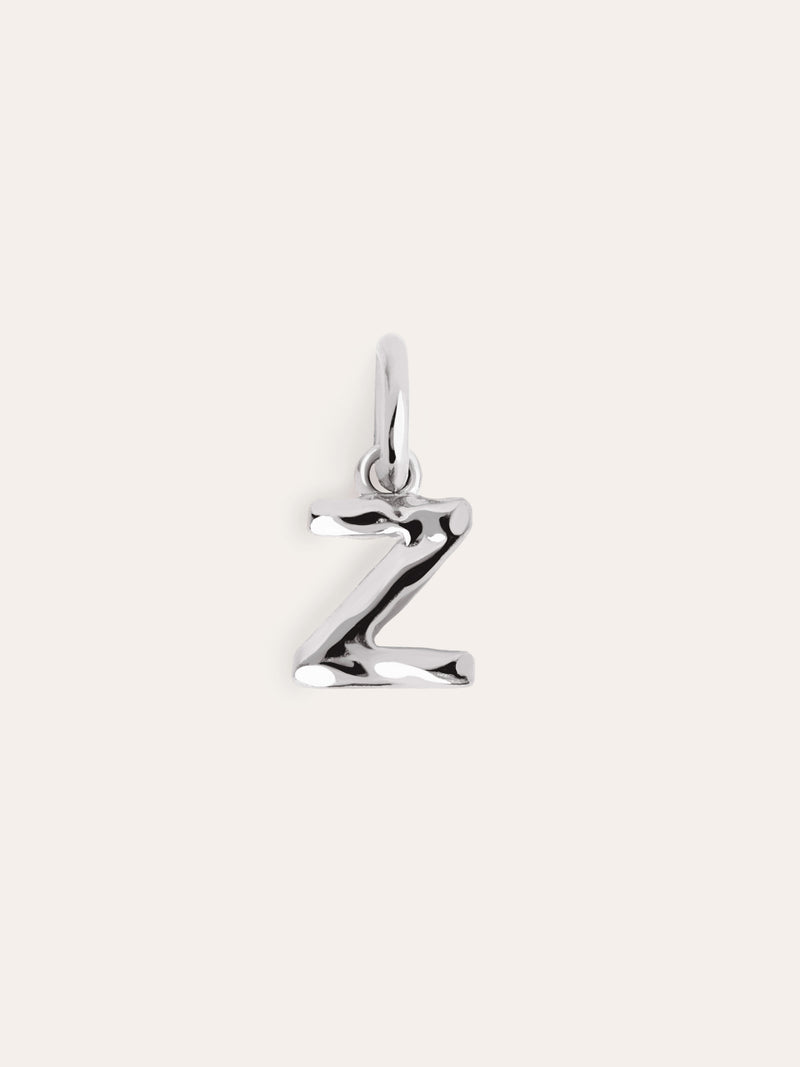 Charm Letter Organic Prata