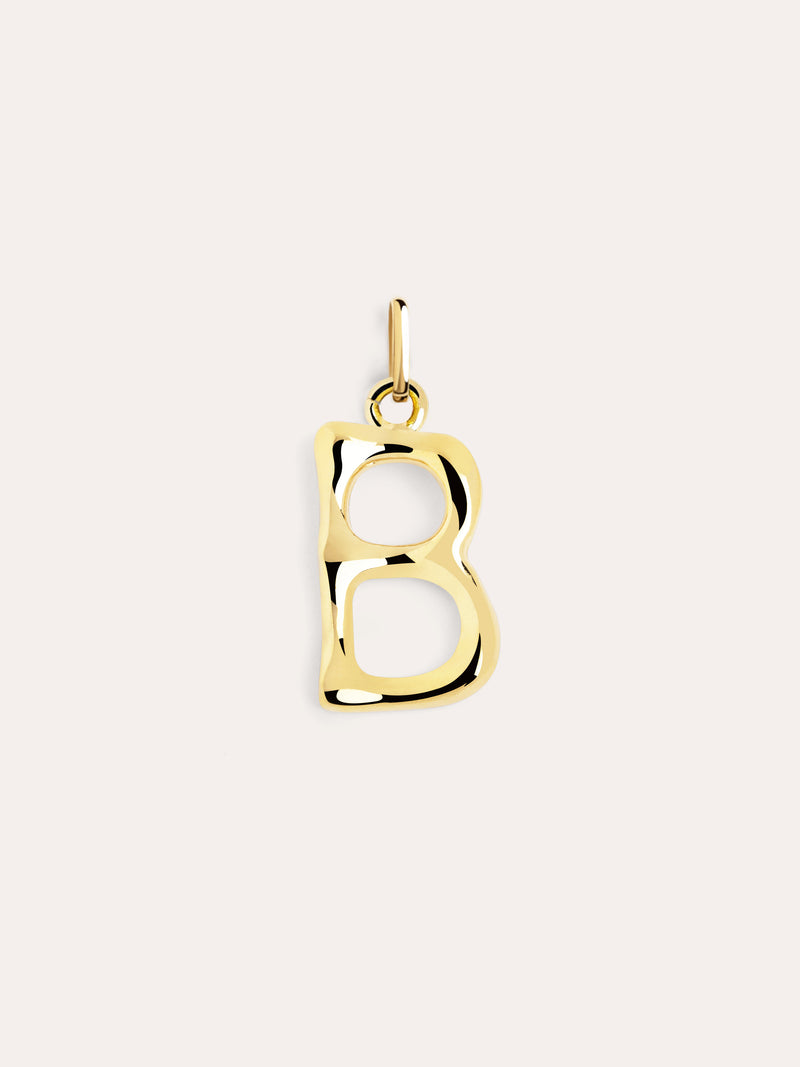 Charm Letter XL Banho de Ouro