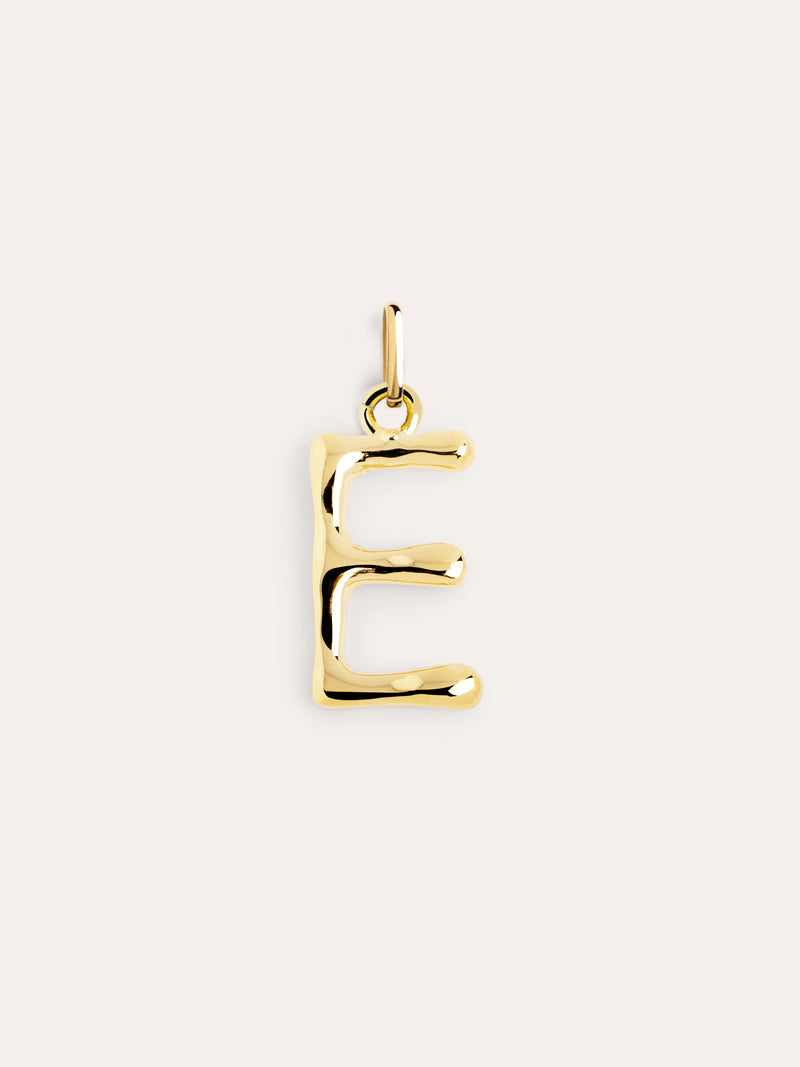 Charm Letter XL Banho de Ouro