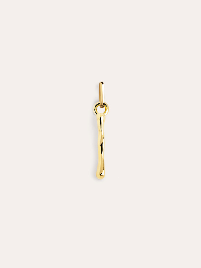 Charm Letter XL Banho de Ouro