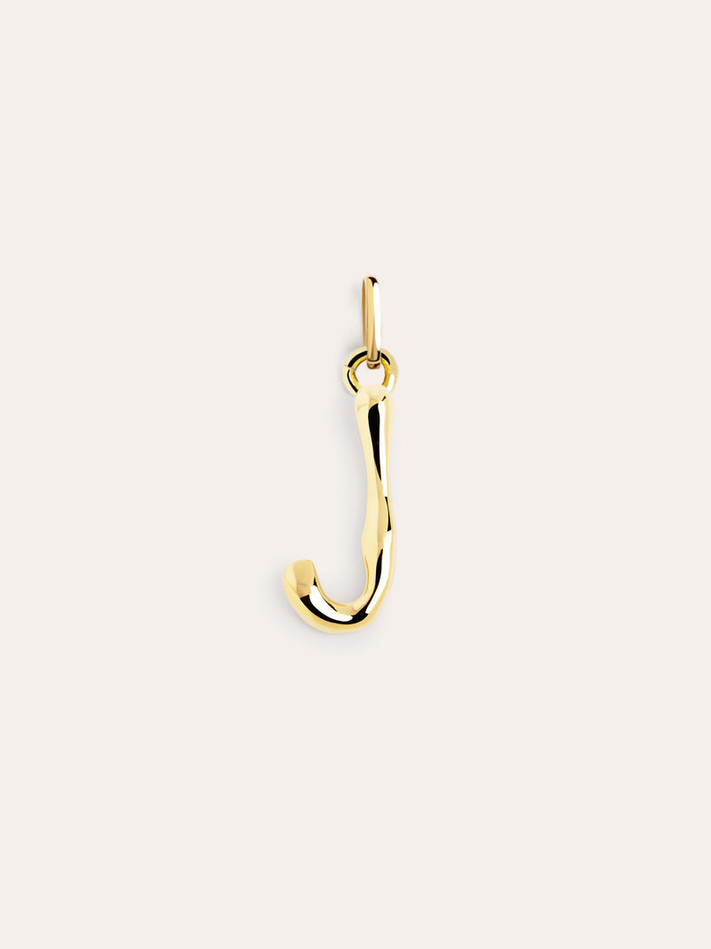 Charm Letter XL Banho de Ouro
