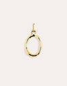 Charm Letter XL Baño Oro