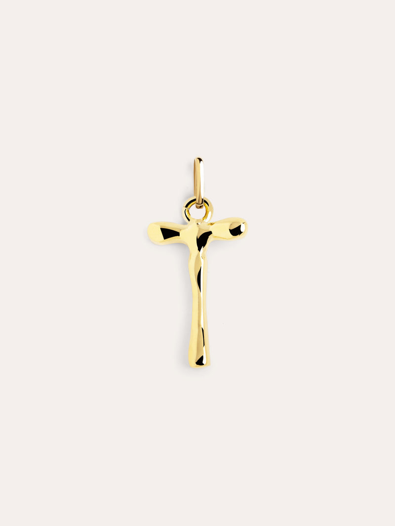 Charm Letter XL Banho de Ouro