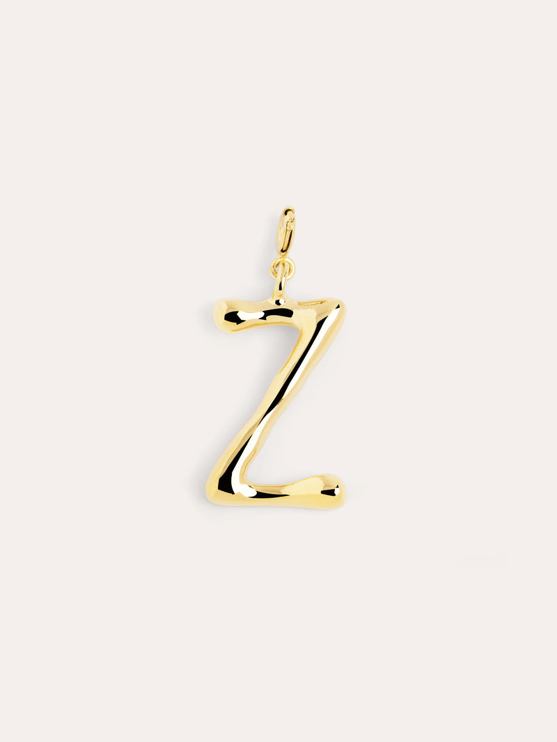 Charm Letter XL Banho de Ouro