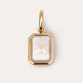 Letter Nacar Gold Personalized Charm