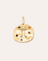 Charm Personalizado Organic Colors Letter Baño Oro