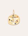 Charm Personalizado Organic Colors Letter Baño Oro
