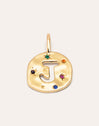 Organic Color letter Charm, vergoldet 