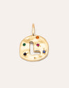 Charm Personalizado Organic Colors Letter Baño Oro