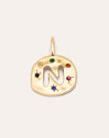Charm Personalizado Organic Colors Letter Baño Oro