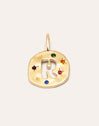 Charm Personalizado Organic Colors Letter Baño Oro