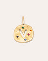 Charm Personalizado Organic Colors Letter Baño Oro