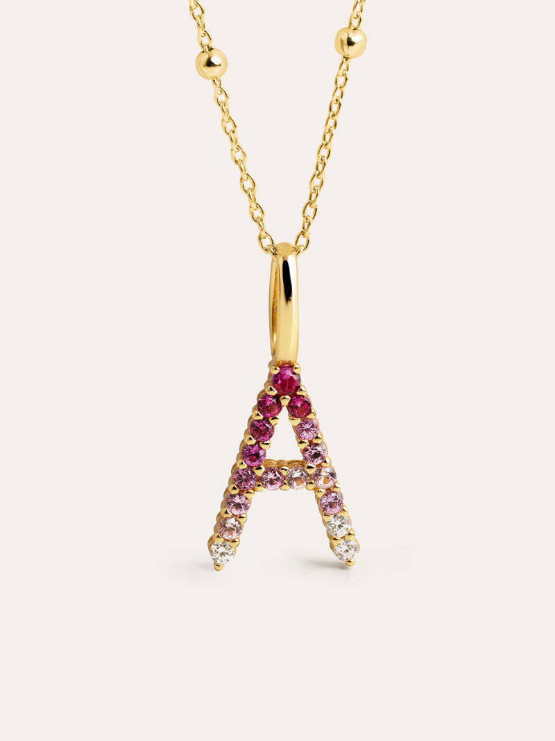 Charm Letter Spark Sakura 18K Gold Plated