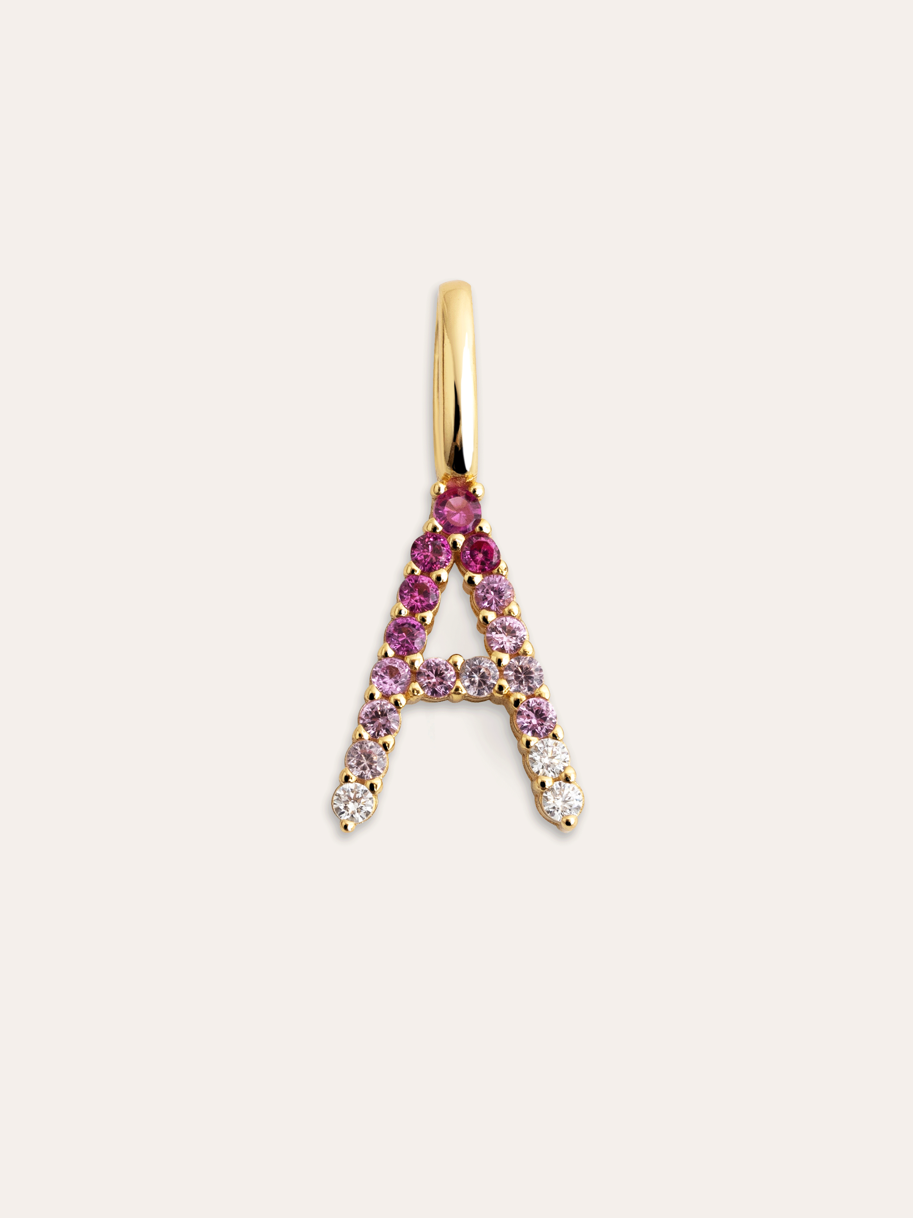 Charm Letter Spark Sakura 18K Gold Plated