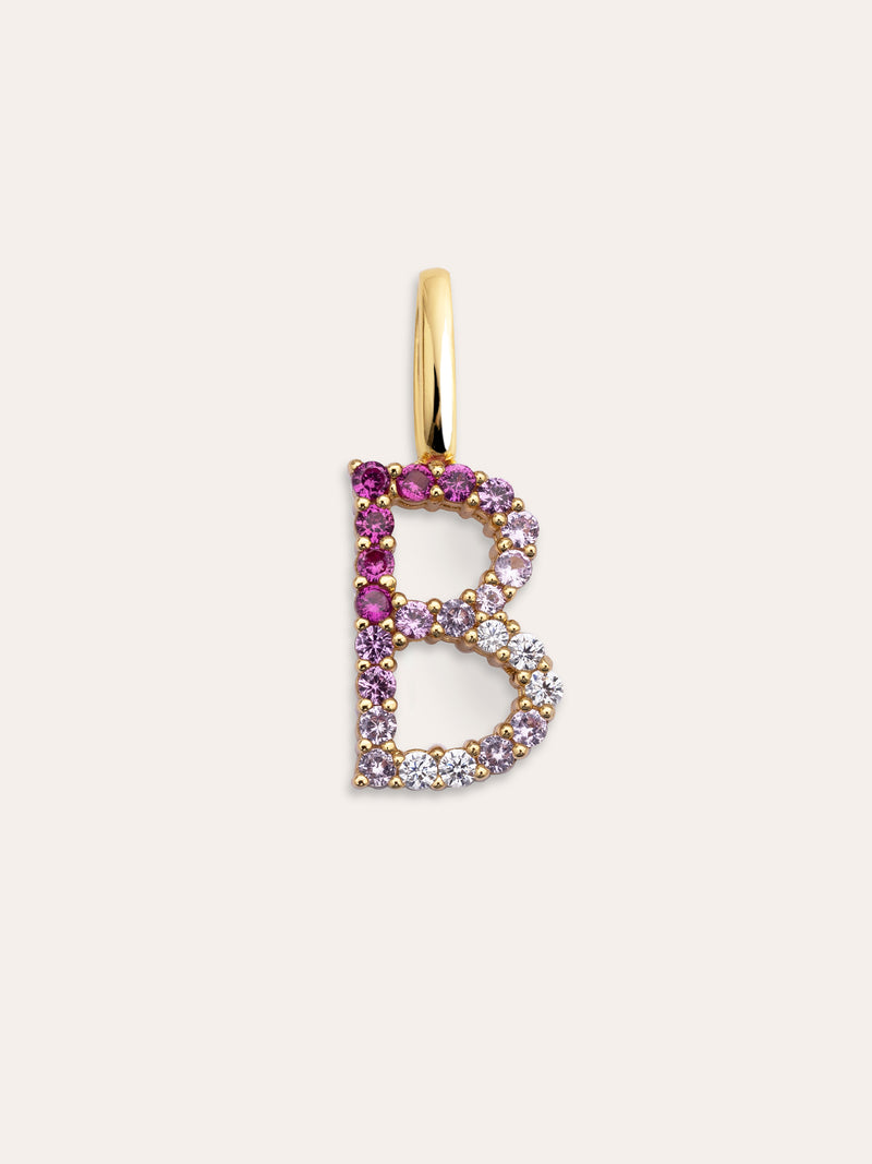 Charm Letter Spark Sakura 18K Gold Plated