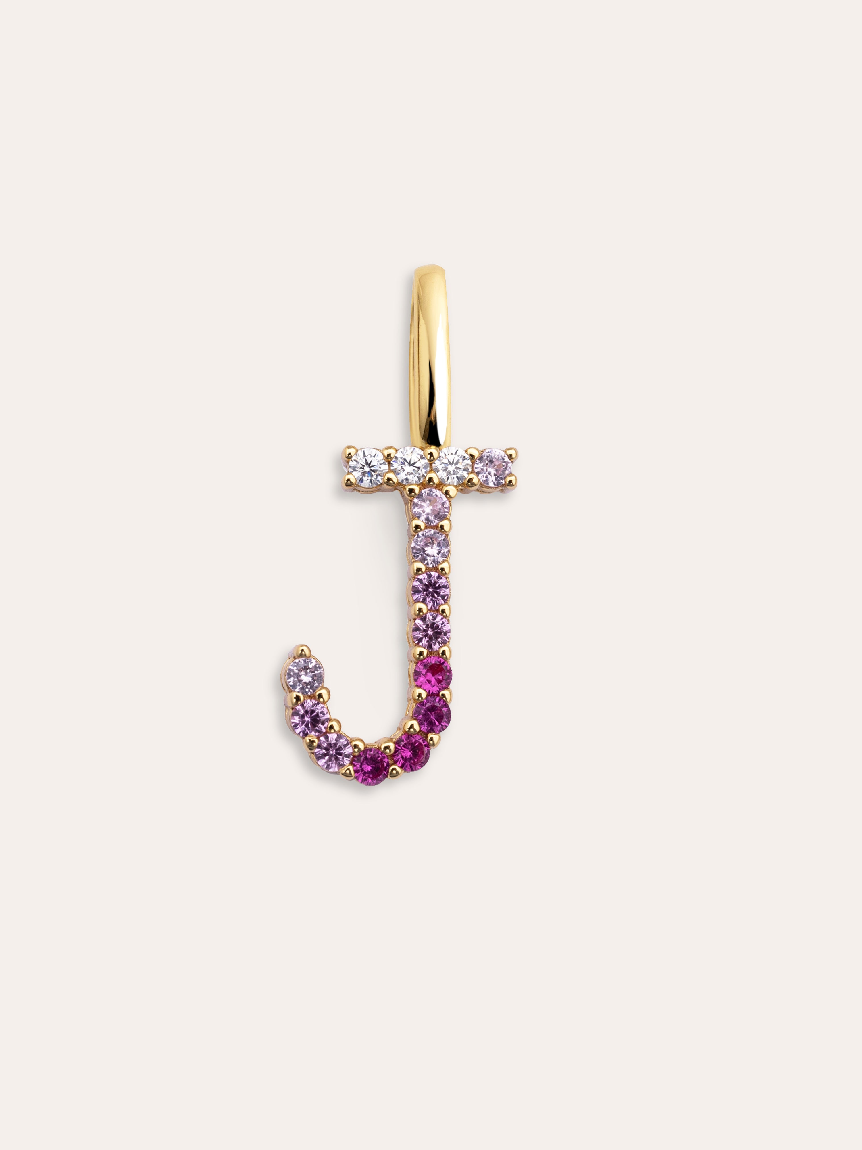 Charm Letter Spark Sakura 18K Gold Plated