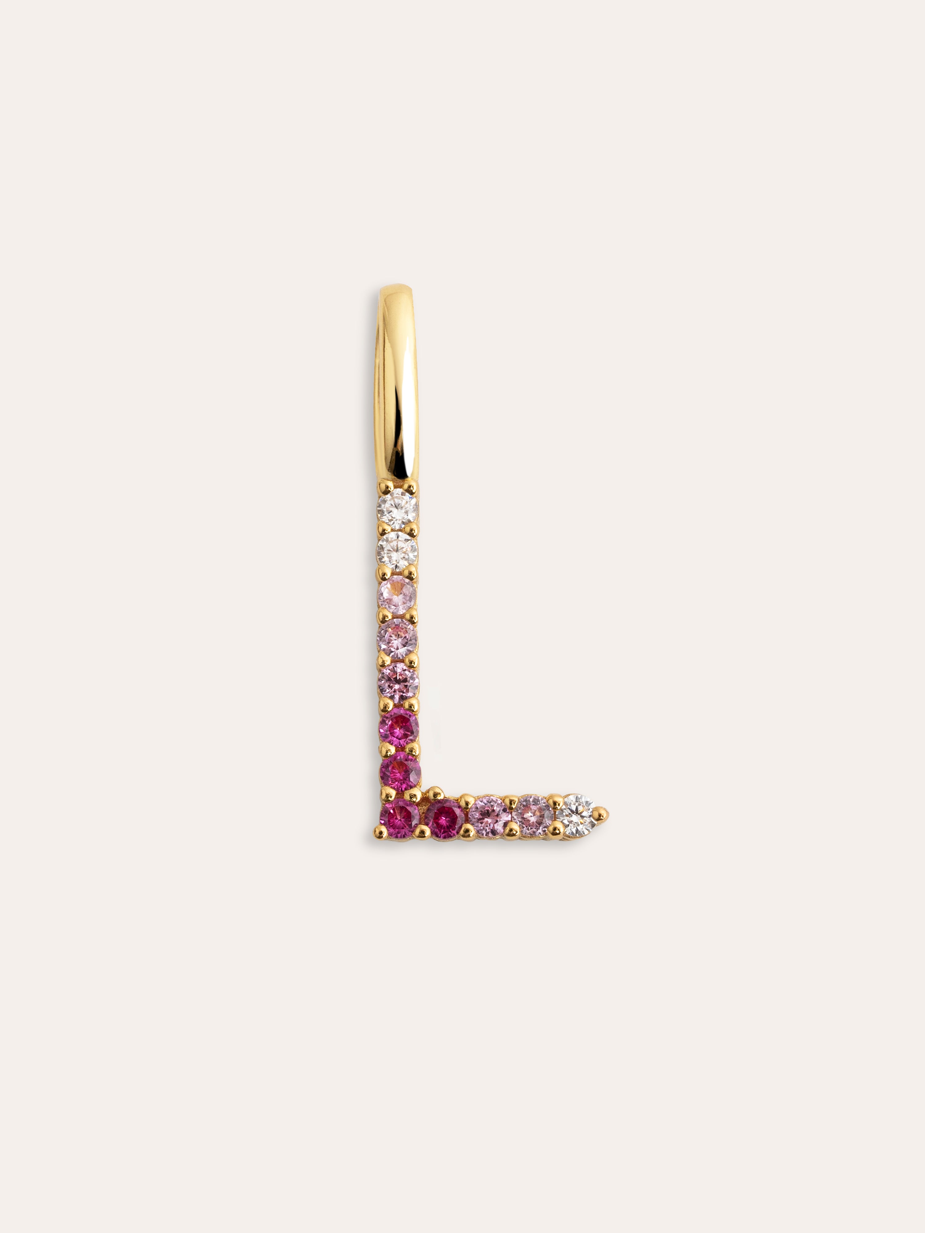 Charm Letter Spark Sakura 18K Gold Plated