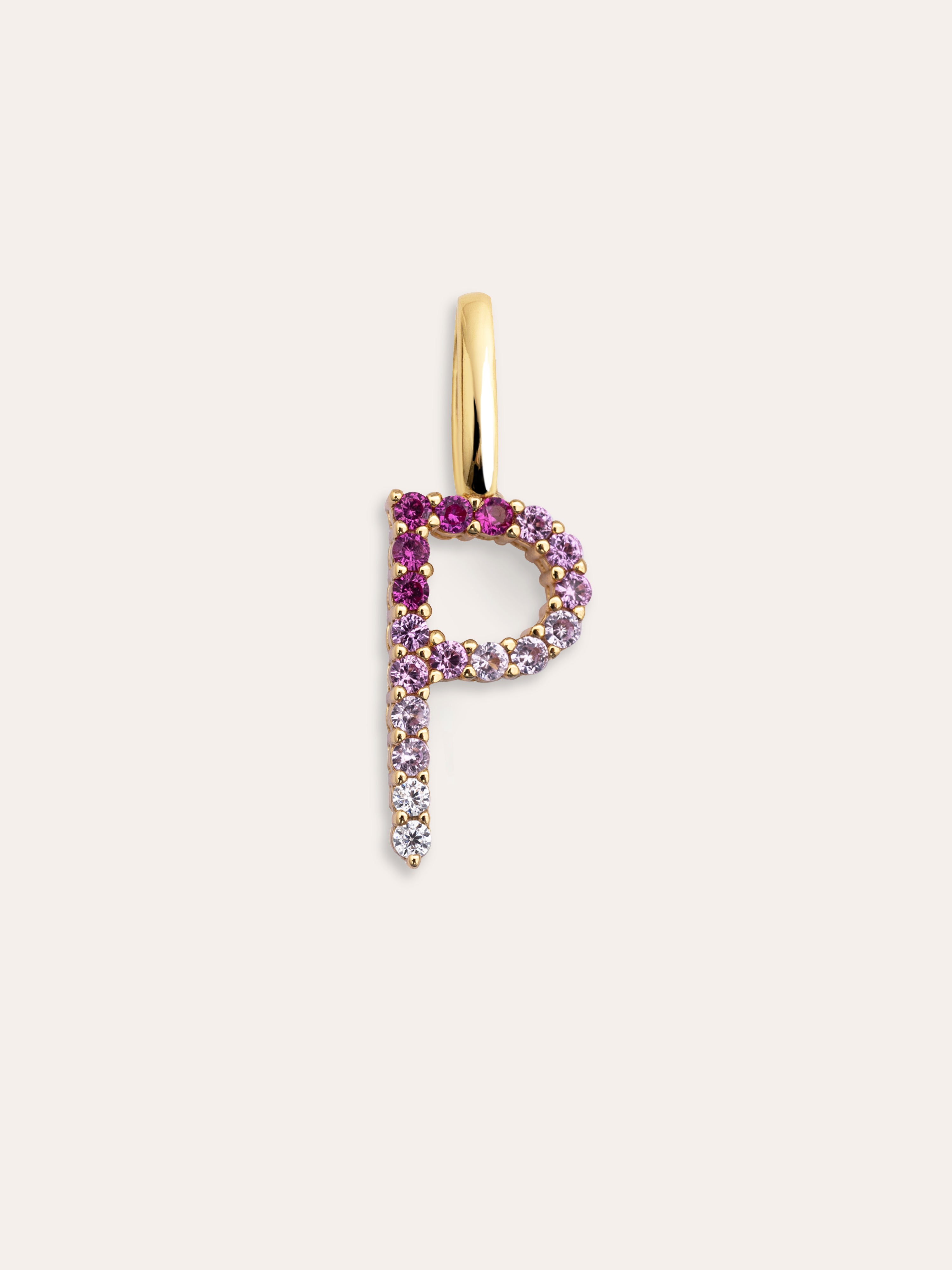 Charm Letter Spark Sakura 18K Gold Plated