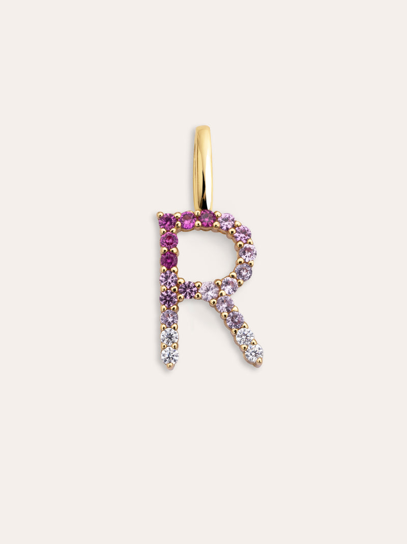 Charm Letter Spark Sakura 18K Gold Plated