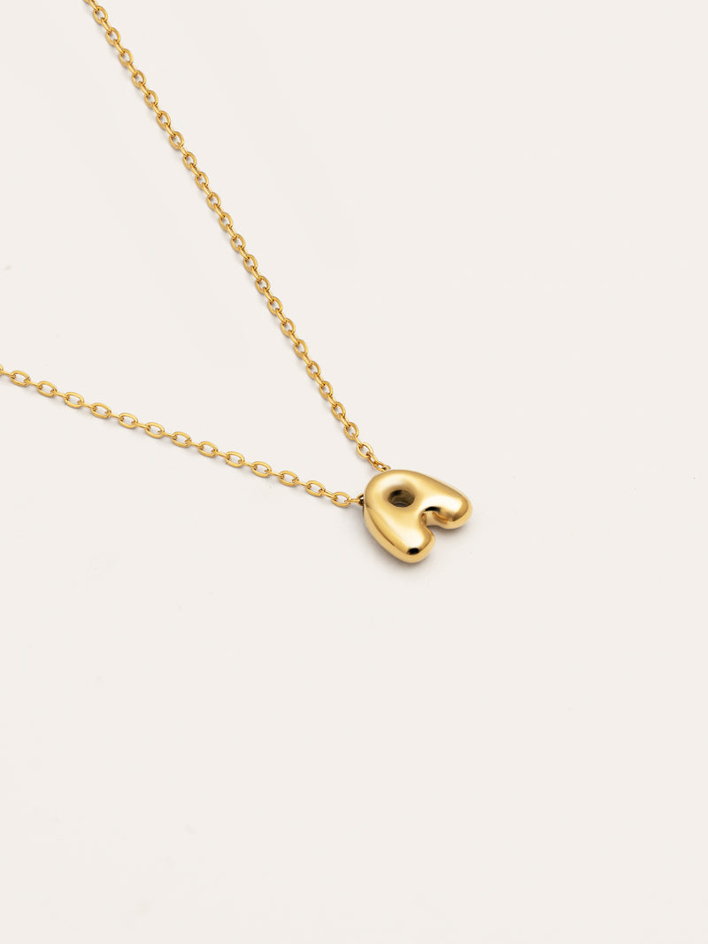 Colar Personalizado Hailey Letter Aço Banho de Ouro