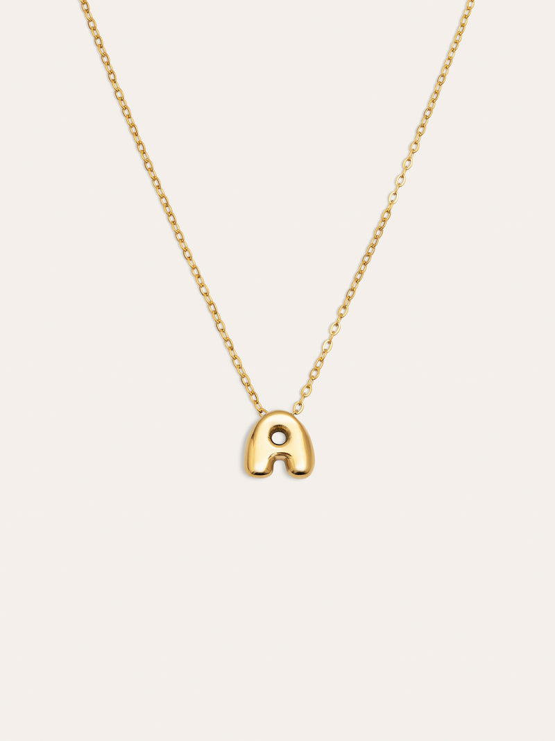 Colar Personalizado Hailey Letter Aço Banho de Ouro