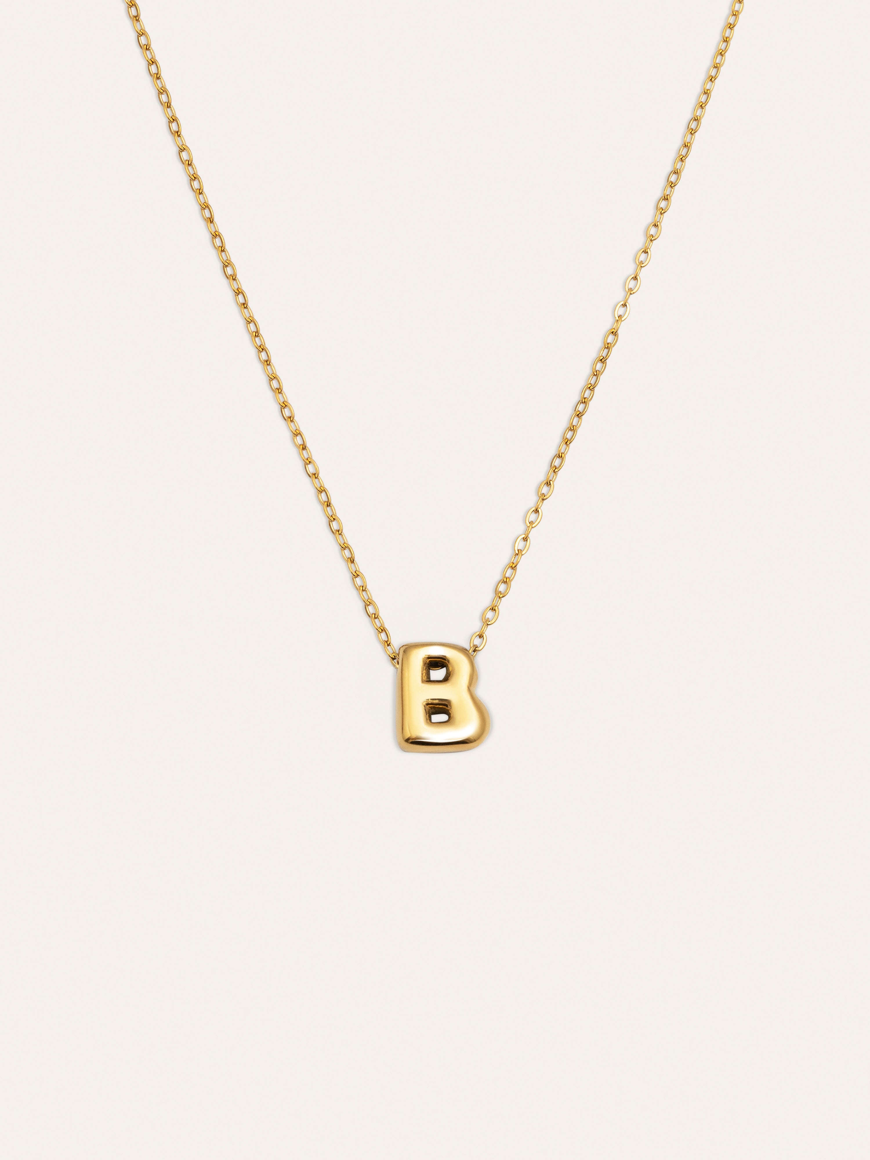Hailey Letter Halskette Edelstahl, vergoldet