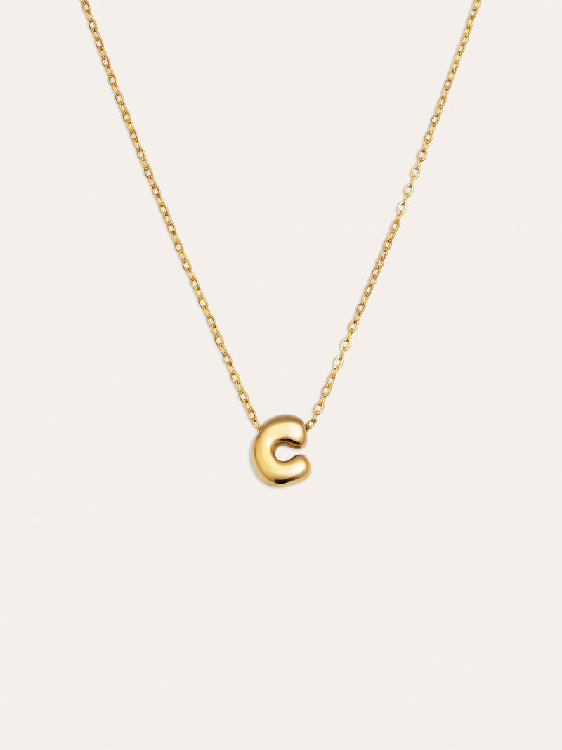 Colar Personalizado Hailey Letter Aço Banho de Ouro